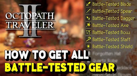 Battle tested weapons octopath 2 Purchase from Shops